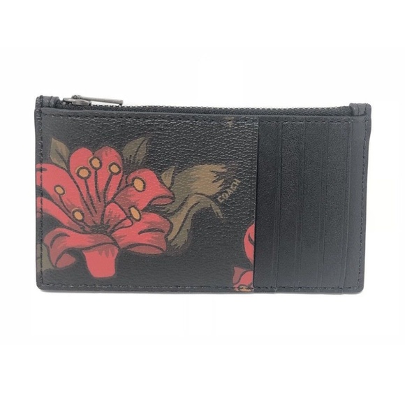 Coach Men’s Zip Credit Card Case Hawaii Wallet - Picture 2 of 5